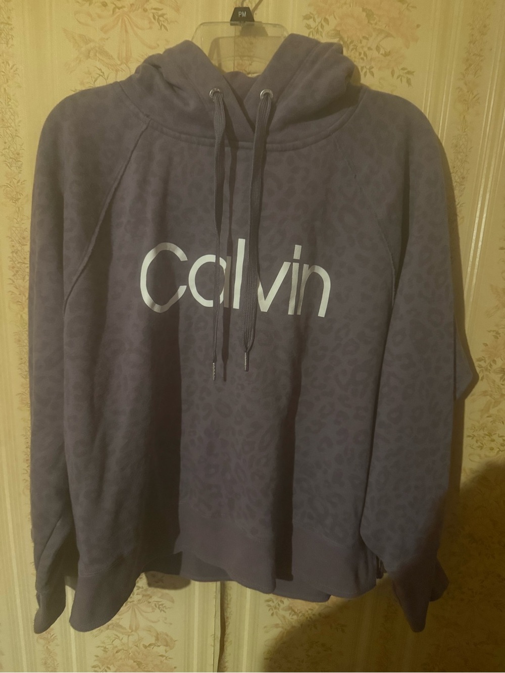 Calvin Klein Women’s Purple Crewneck Hoodie with Logo